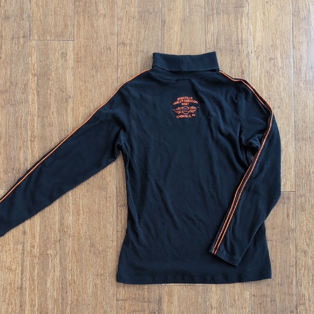 Harley-Davidson Black and Orange Graphic Long Sleeve - Picture 6 of 11